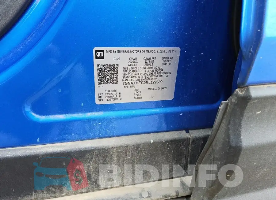 3GNAXHEG0RL129609 Photo# 12