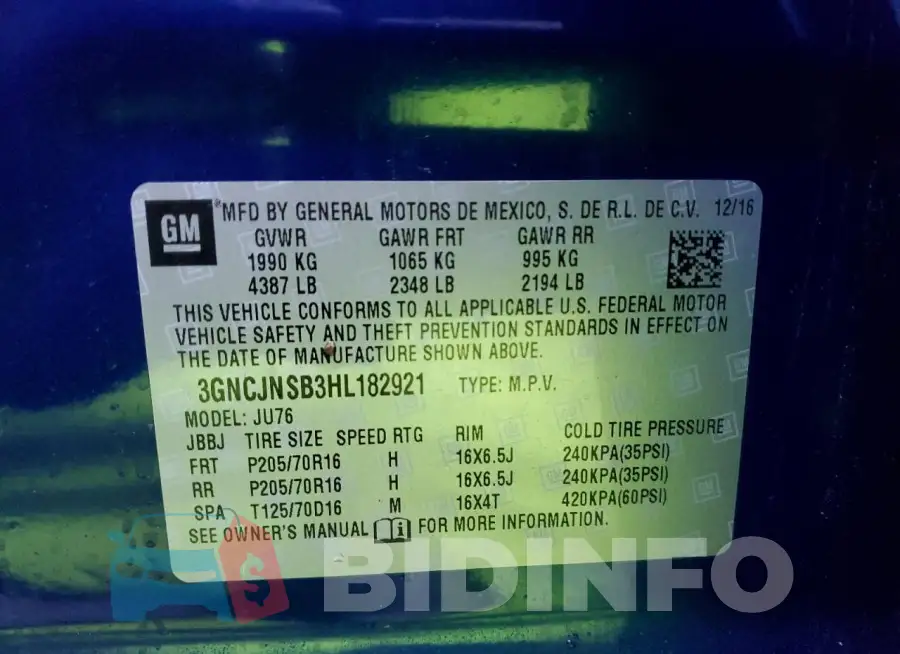 3GNCJNSB3HL182921 Photo# 12