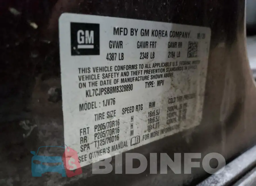 KL7CJPSB8MB328890 Photo# 13