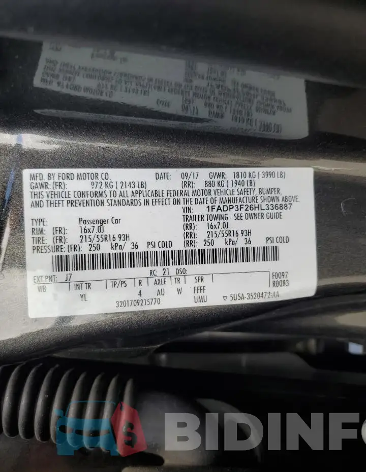 1FADP3F26HL336887 Photo# 13