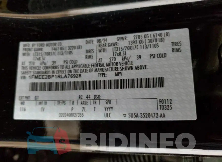 1FMEE2BP1RLA76928 Photo# 13