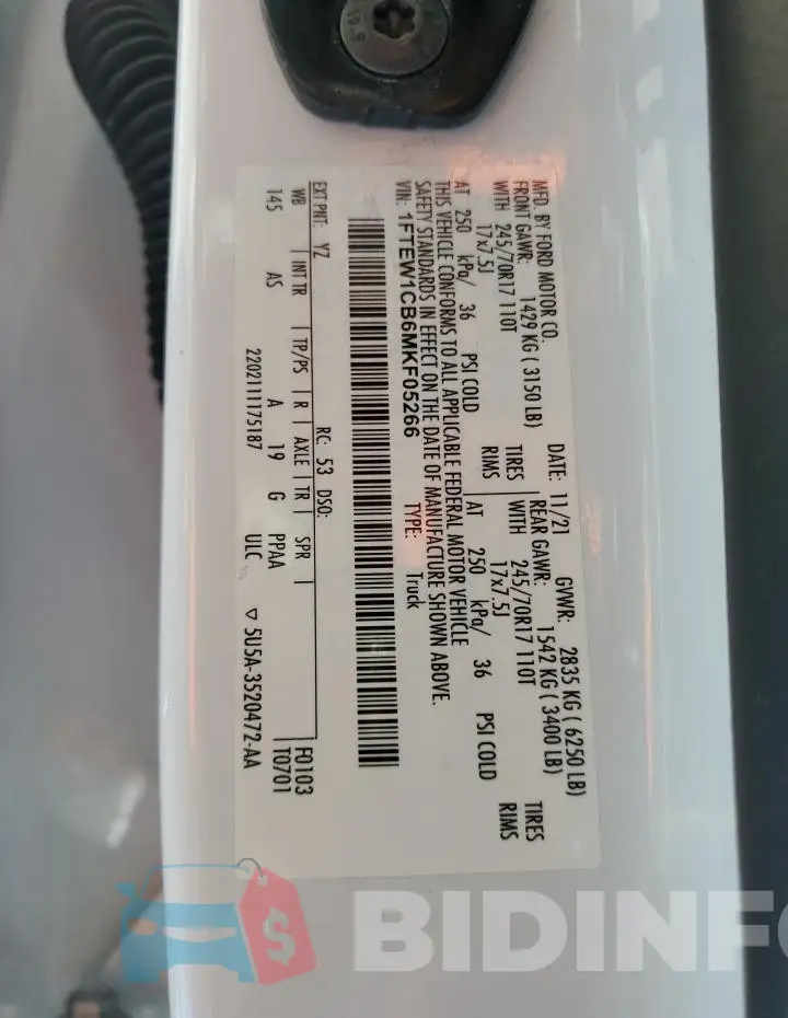 1FTEW1CB6MKF05266 Photo# 12
