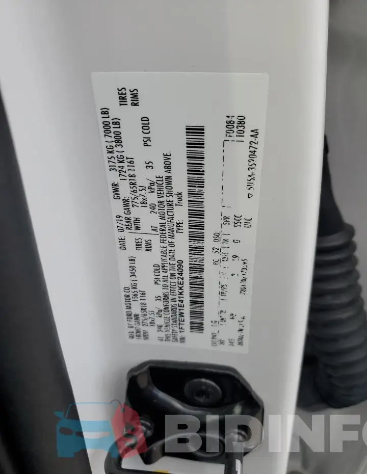 1FTEW1E41KKE24090 Photo# 12