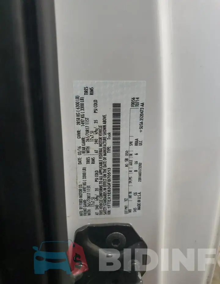 1FTEX1E83GFB70513 Photo# 12