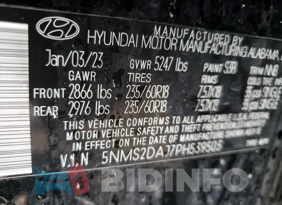 5NMS2DAJ7PH539503 Photo# 14