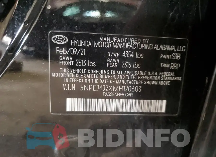 5NPEJ4J2XMH120603 Photo# 12