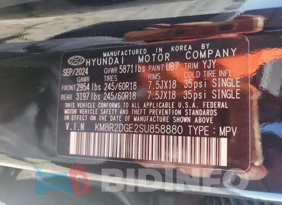 KM8R2DGE2SU858880 Photo# 14
