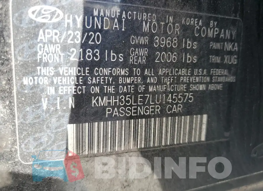 KMHH35LE7LU145575 Photo# 13