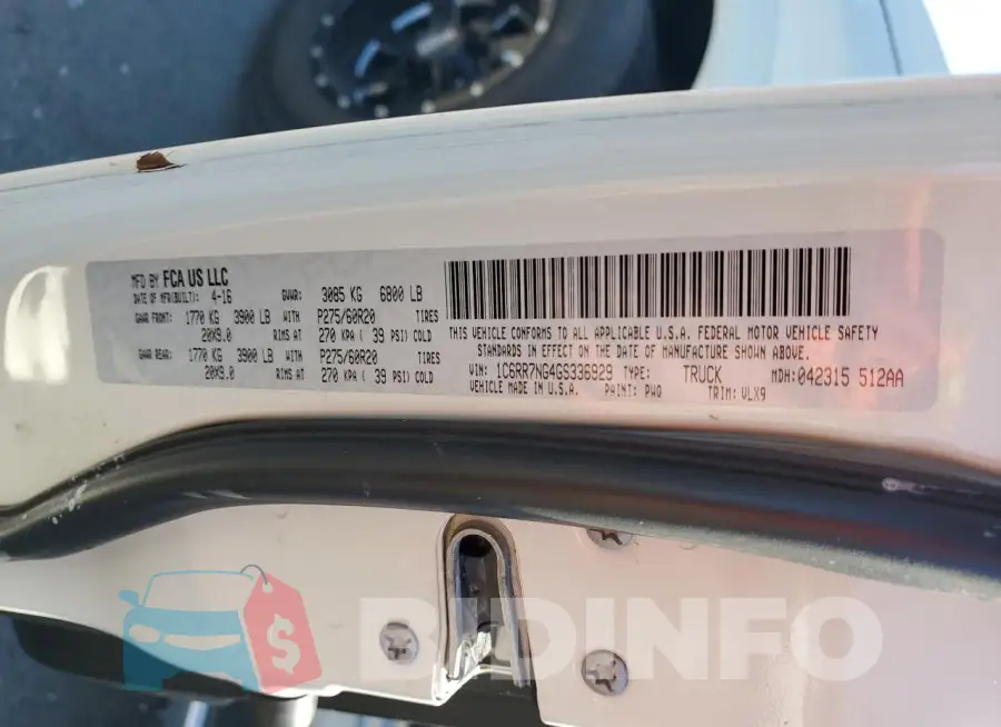 1C6RR7NG4GS336929 Photo# 12
