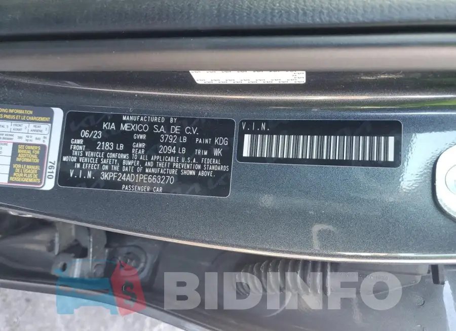 3KPF24AD1PE663270 Photo# 12
