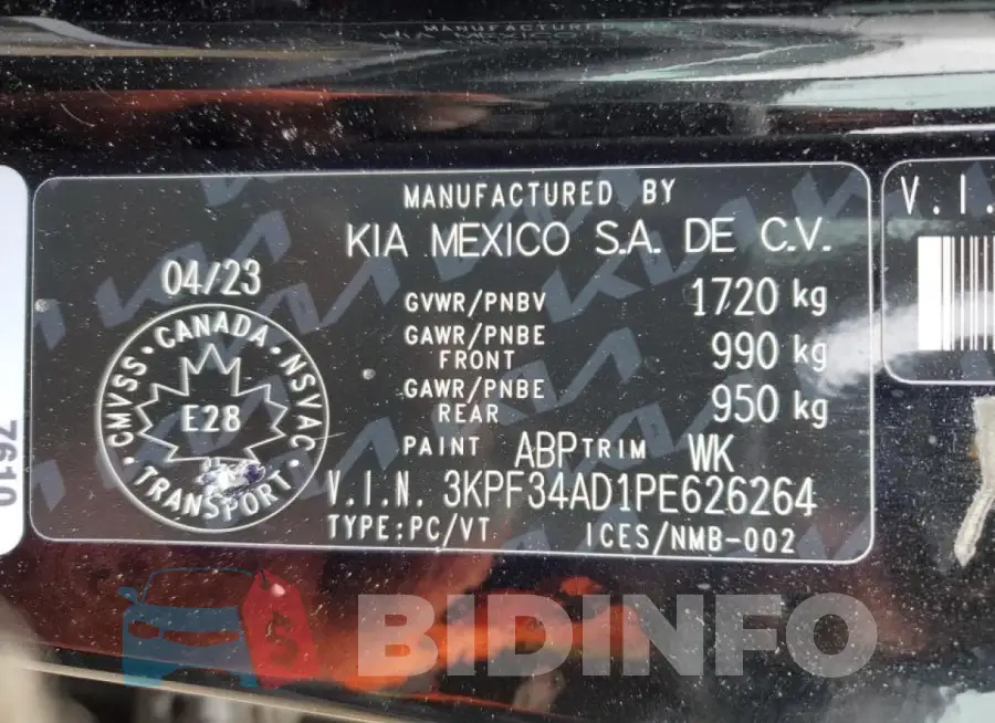 3KPF34AD1PE626264 Photo# 13