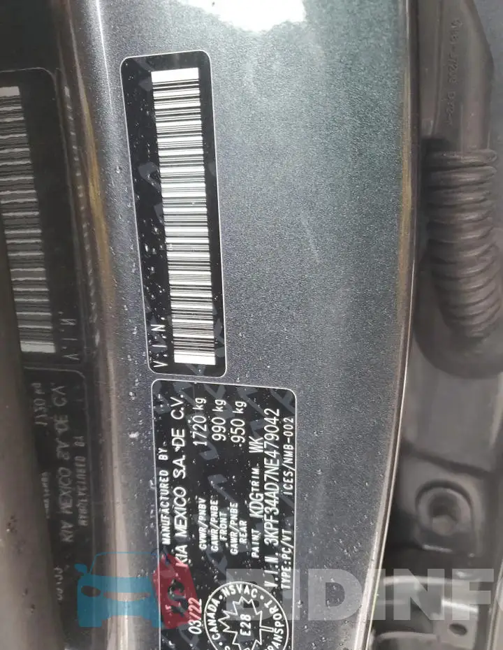 3KPF34AD7NE479042 Photo# 12