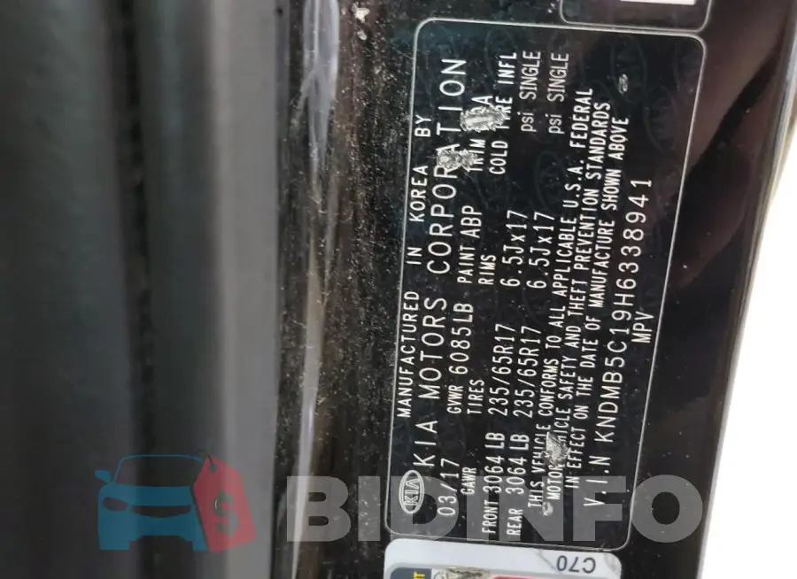 KNDMB5C19H6338941 Photo# 13