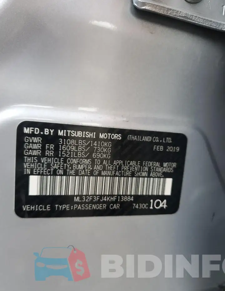 ML32F3FJ4KHF13884 Photo# 12