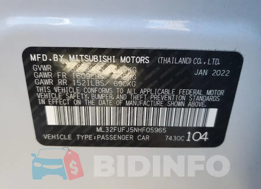 ML32FUFJ5NHF05965 Photo# 12