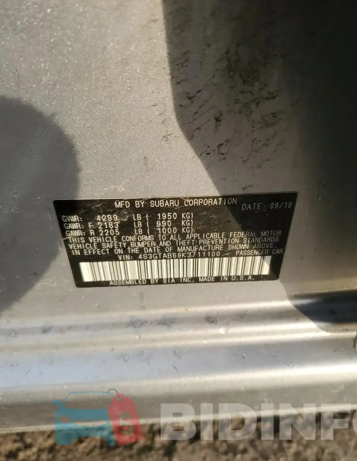4S3GTAB69K3711100 Photo# 13