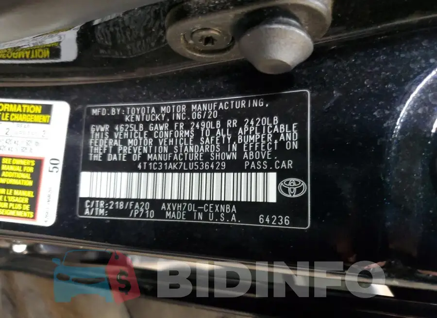 4T1C31AK7LU536429 Photo# 13