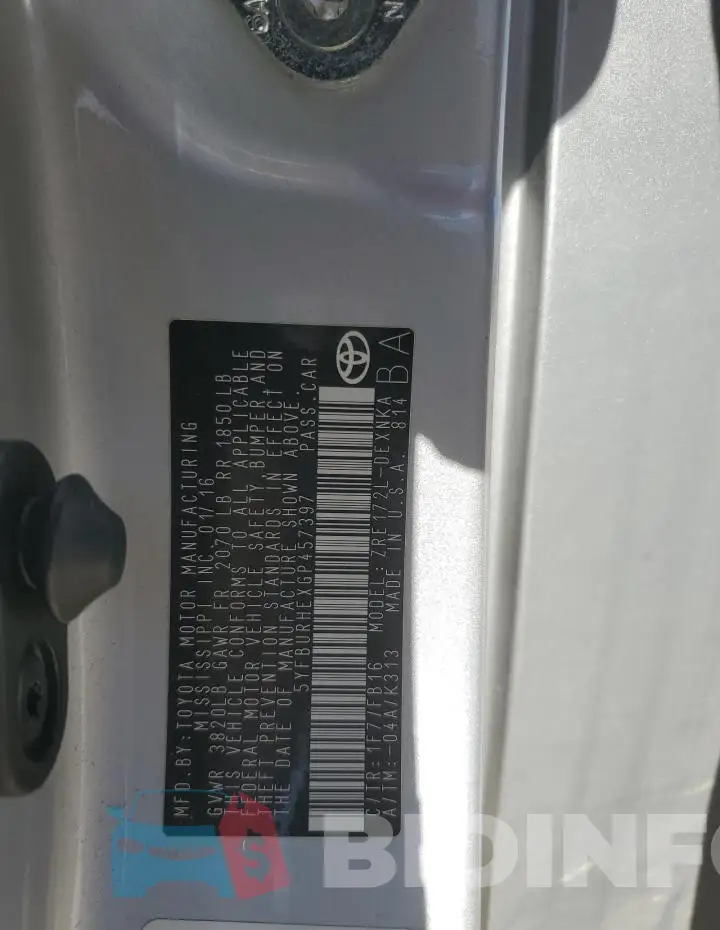 5YFBURHEXGP457397 Photo# 12