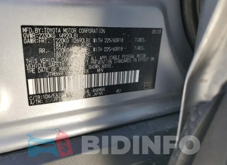JTMB6RFV8PD097918 Photo# 12