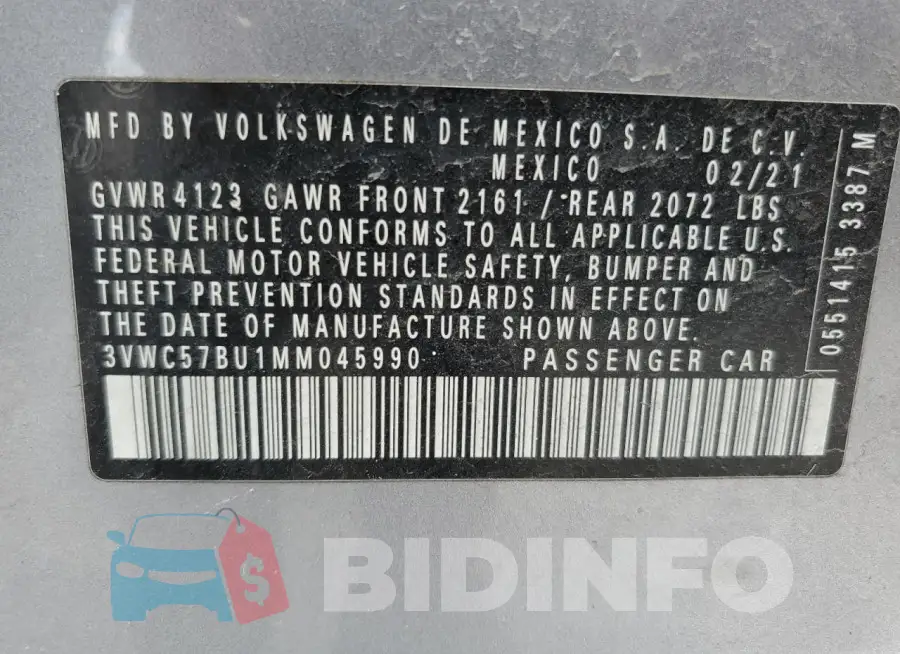 3VWC57BU1MM045990 Photo# 13