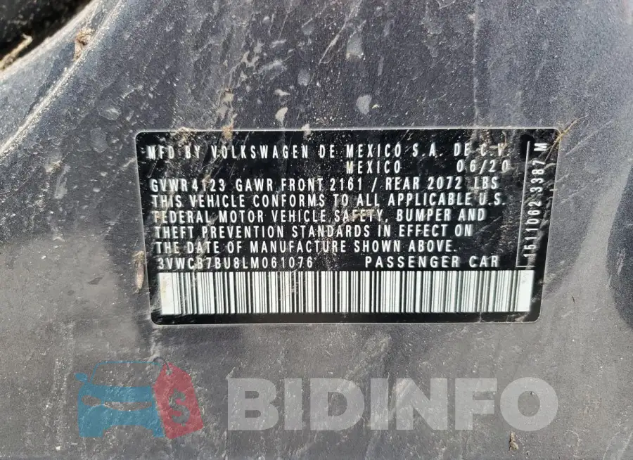 3VWCB7BU8LM061076 Photo# 13
