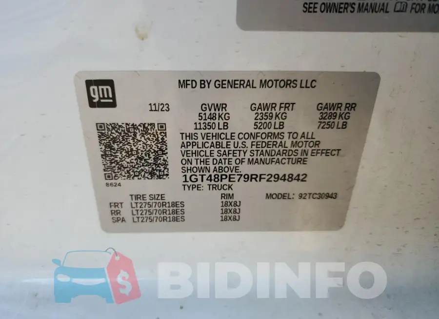 1GT48PE79RF294842 Photo# 12