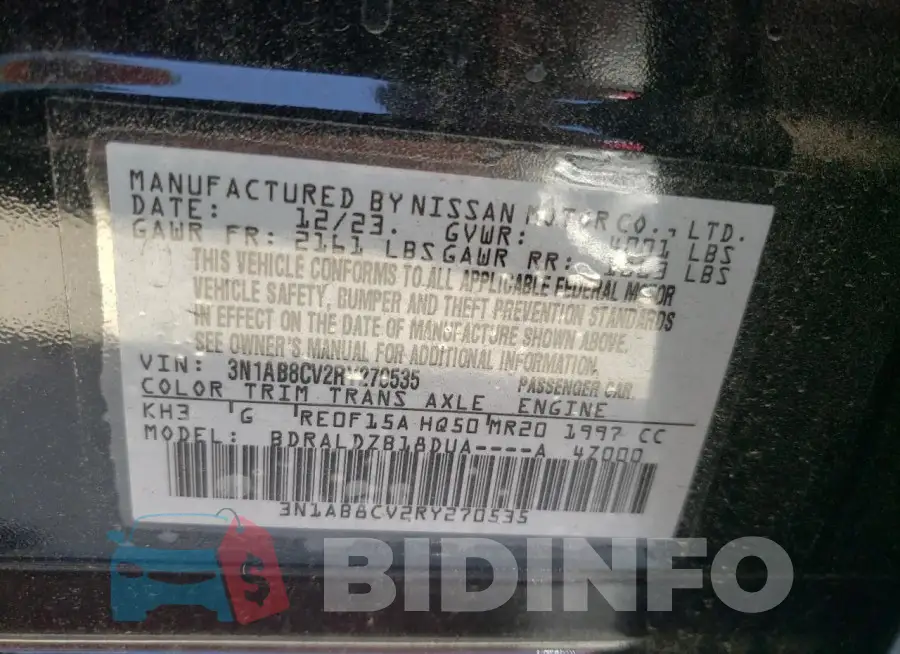 3N1AB8CV2RY270535 Photo# 12