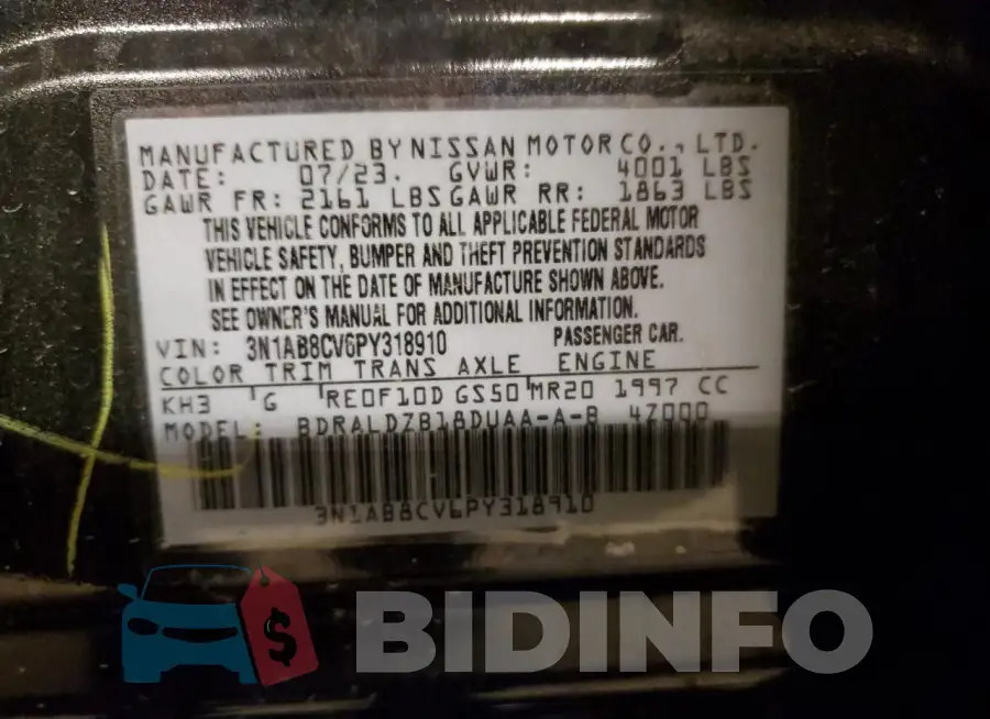 3N1AB8CV6PY318910 Photo# 12