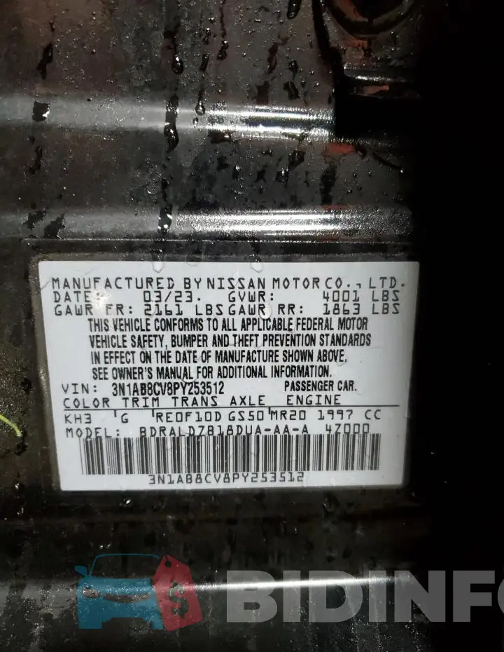 3N1AB8CV8PY253512 Photo# 13