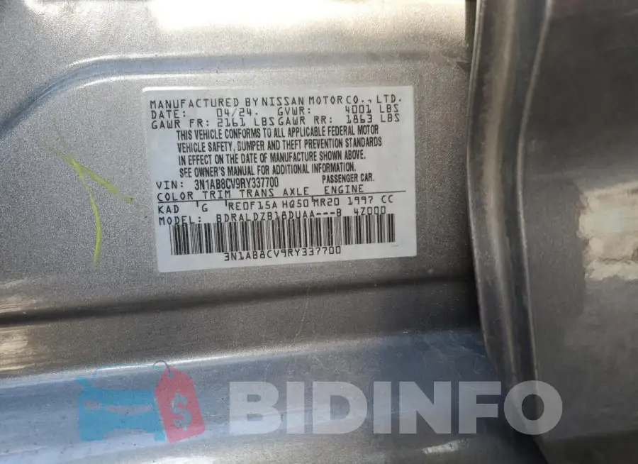 3N1AB8CV9RY337700 Photo# 12