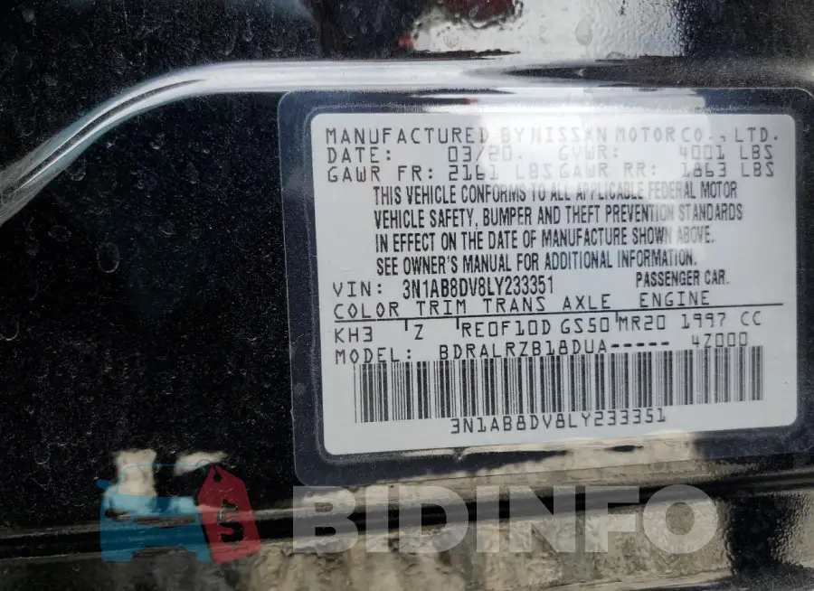 3N1AB8DV8LY233351 Photo# 12