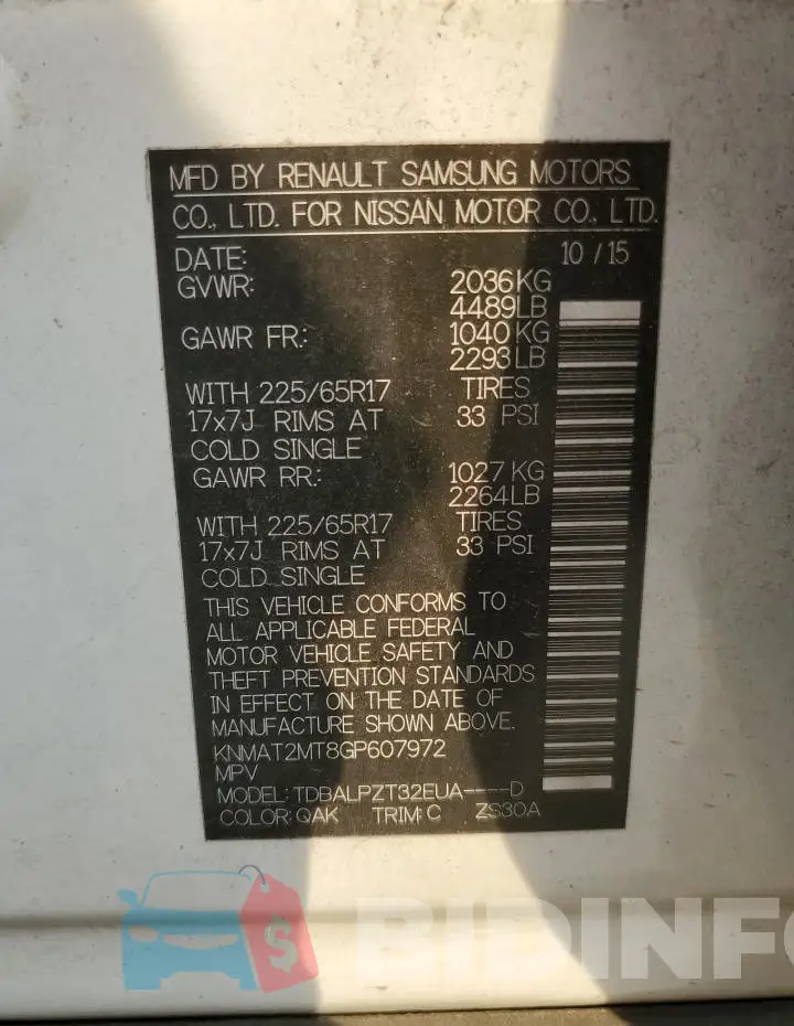 KNMAT2MT8GP607972 Photo# 12