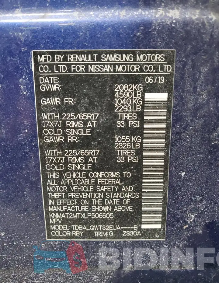 KNMAT2MTXLP506605 Photo# 14