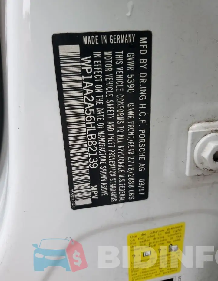 WP1AA2A56HLB82139 Photo# 14