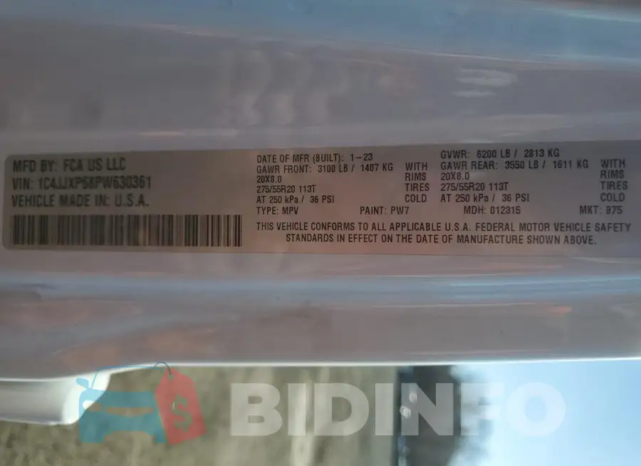 1C4JJXP68PW630361 Photo# 14
