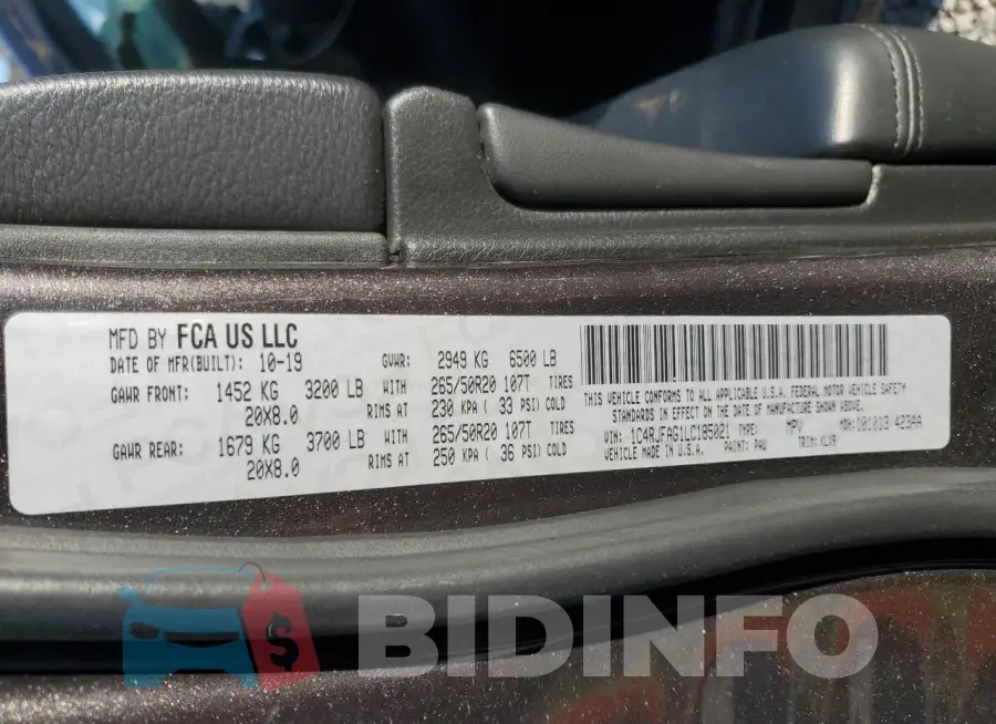 1C4RJFAG1LC185021 Photo# 13