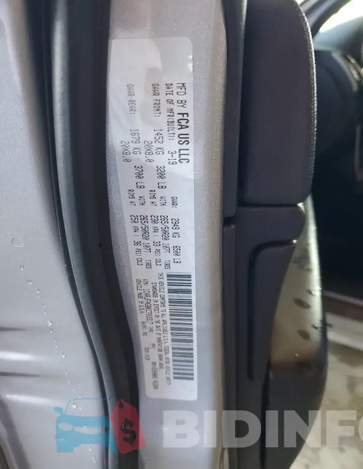 1C4RJFAG8KC703317 Photo# 13