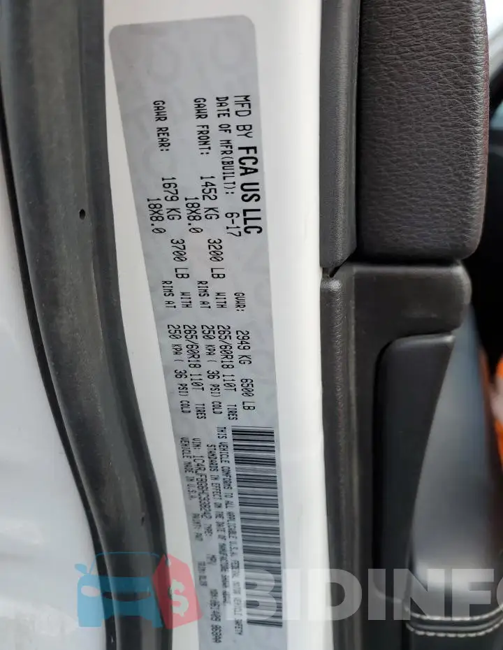 1C4RJFBG6HC938242 Photo# 14