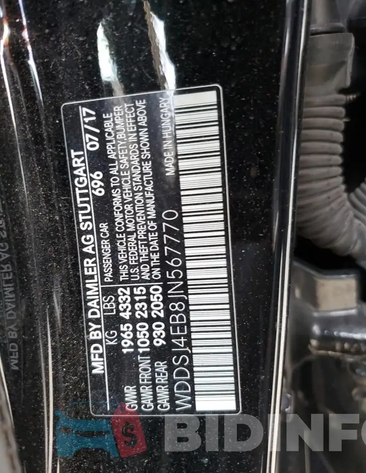 WDDSJ4EB8JN567770 Photo# 12