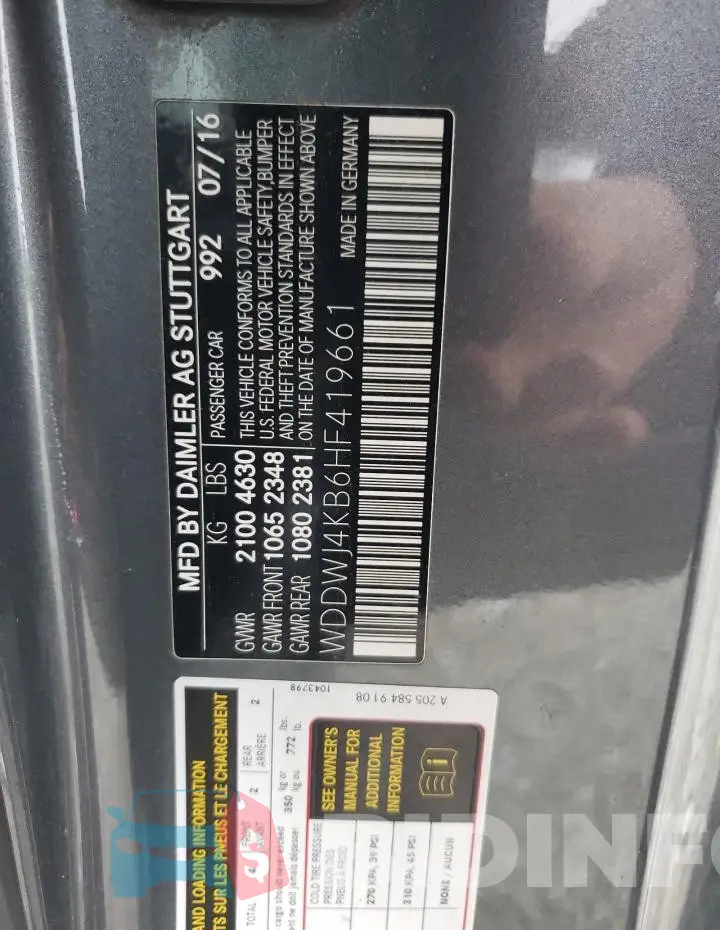 WDDWJ4KB6HF419661 Photo# 12