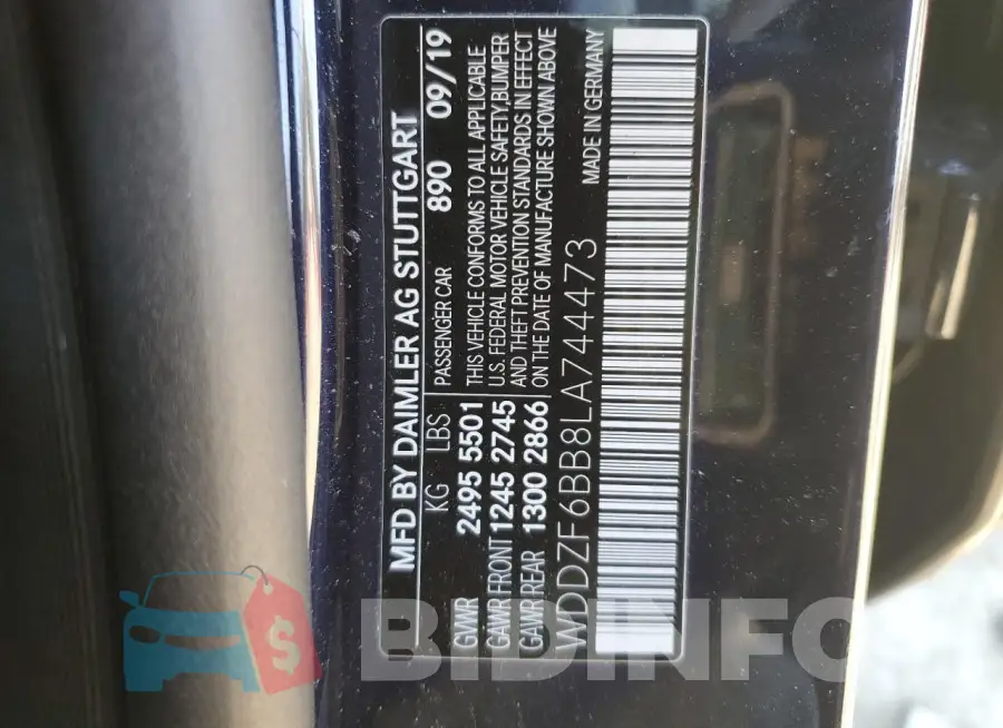 WDDZF6BB8LA744473 Photo# 12