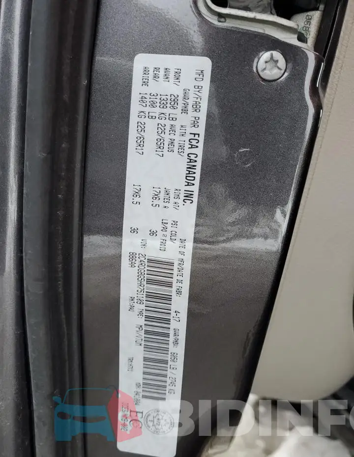 2C4RDGBG5HR751109 Photo# 14