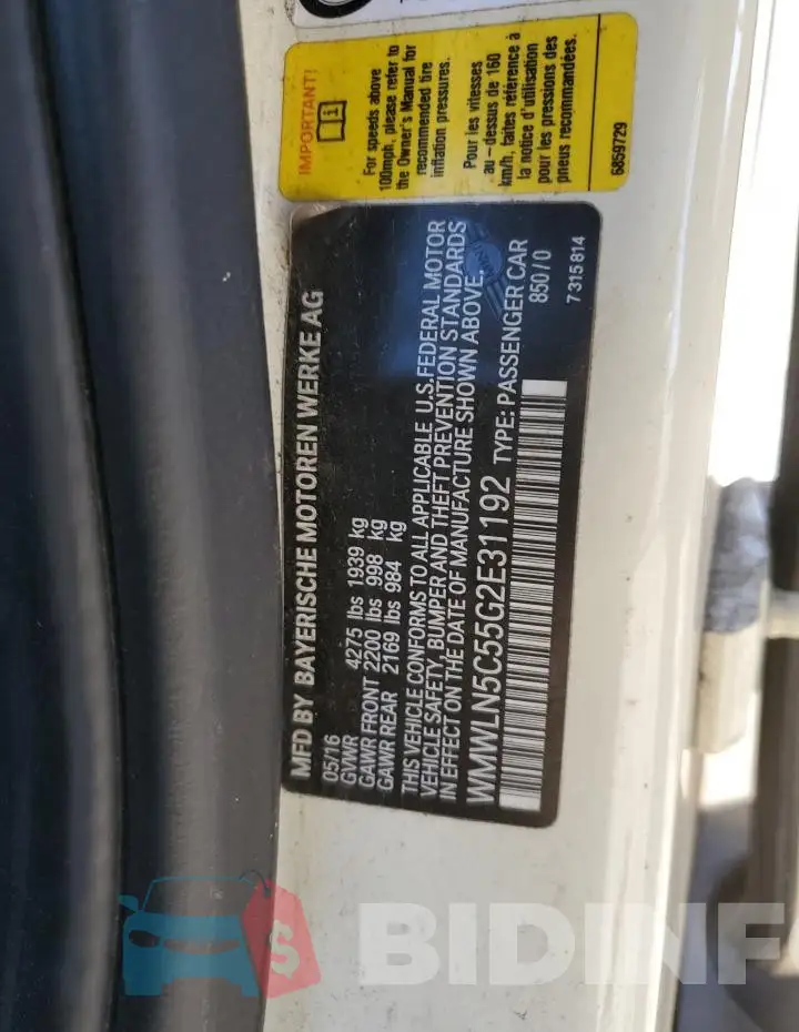 WMWLN5C55G2E31192 Photo# 12
