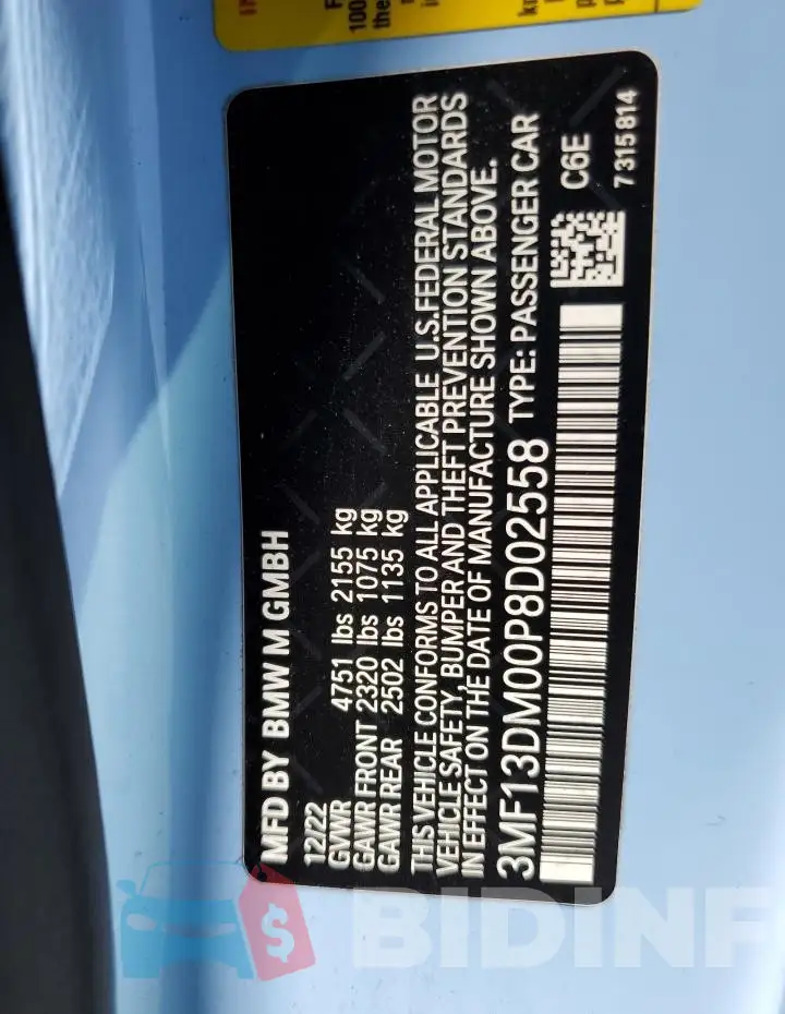 3MF13DM00P8D02558 Photo# 12