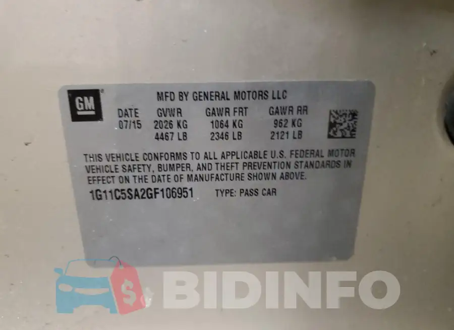 1G11C5SA2GF106951 Photo# 12