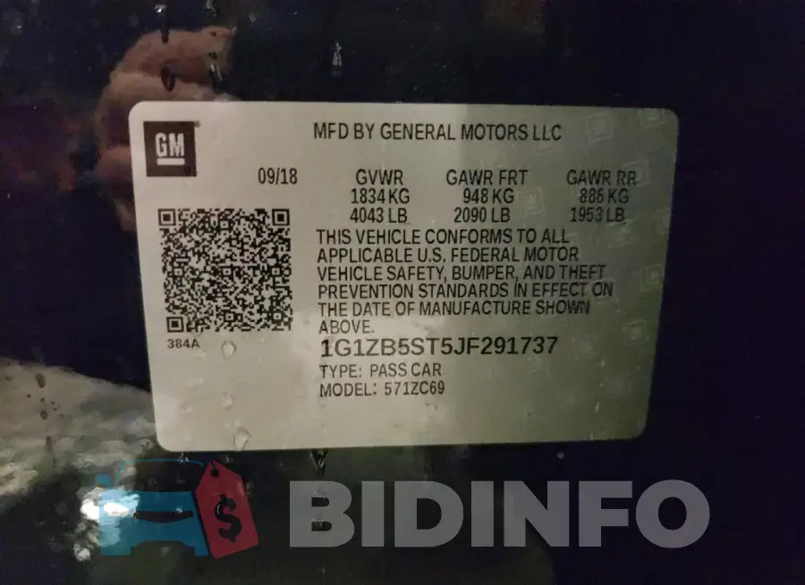 1G1ZB5ST5JF291737 Photo# 12