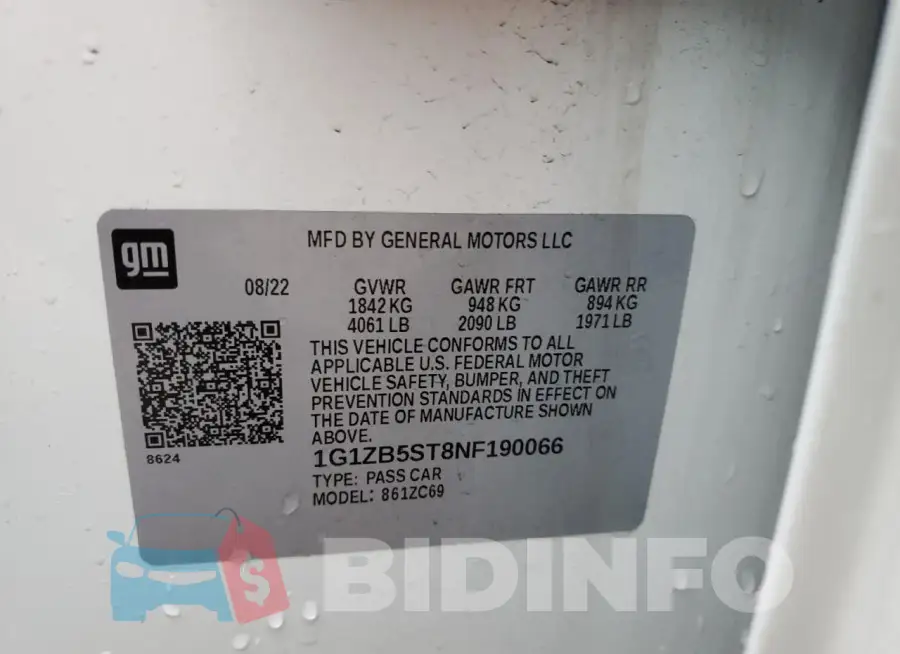 1G1ZB5ST8NF190066 Photo# 12