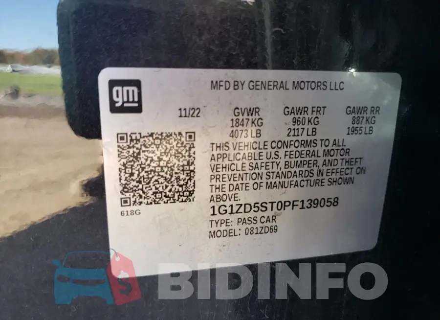 1G1ZD5ST0PF139058 Photo# 13