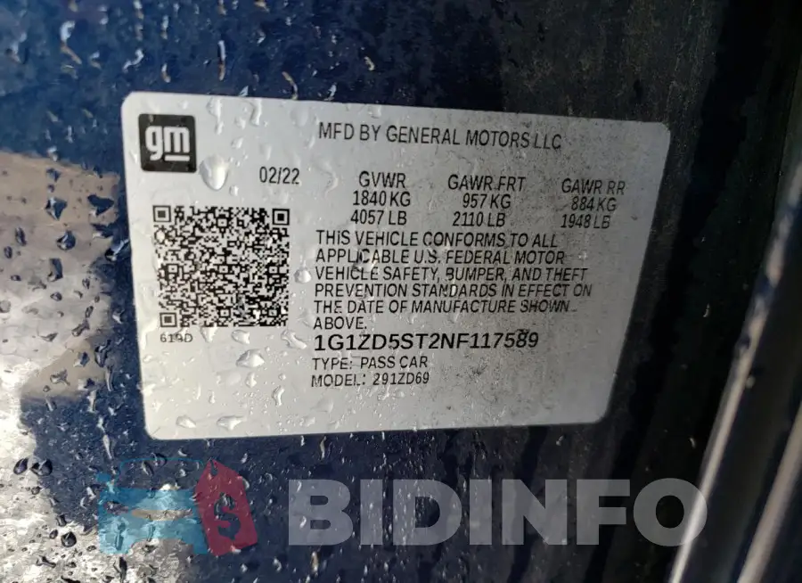 1G1ZD5ST2NF117589 Photo# 12