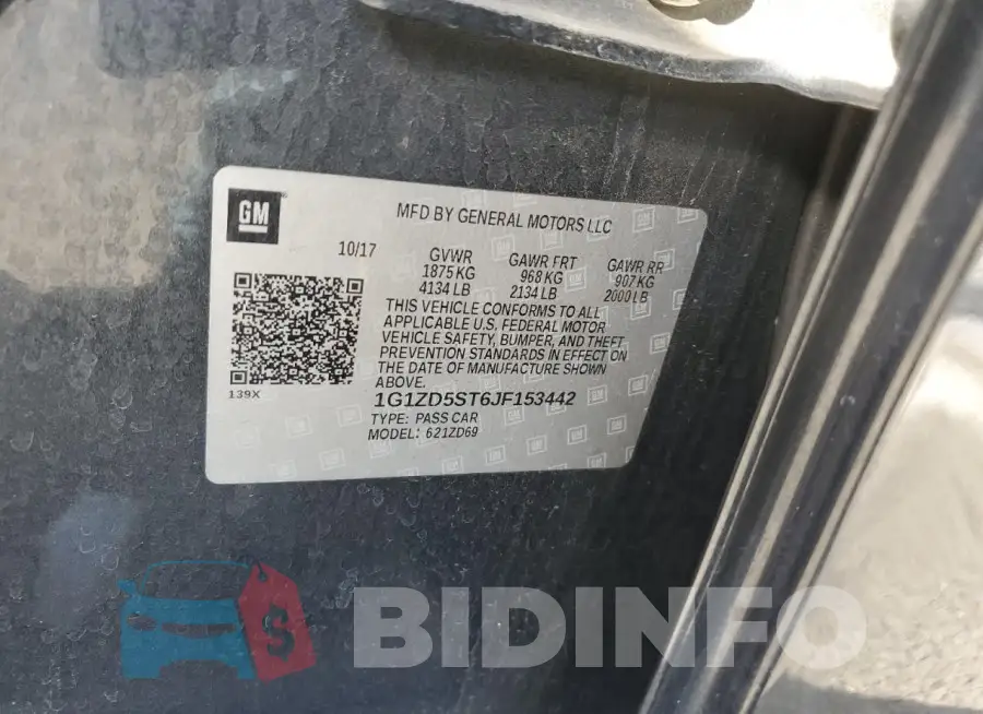 1G1ZD5ST6JF153442 Photo# 12